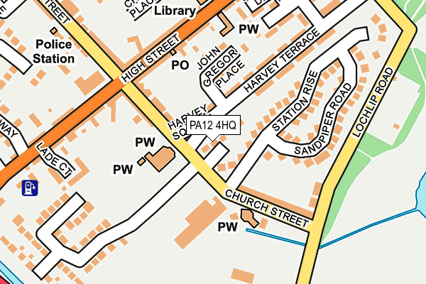 PA12 4HQ map - OS OpenMap – Local (Ordnance Survey) PA12 4HQ map - OS OpenMap – Local (Ordnance Survey)