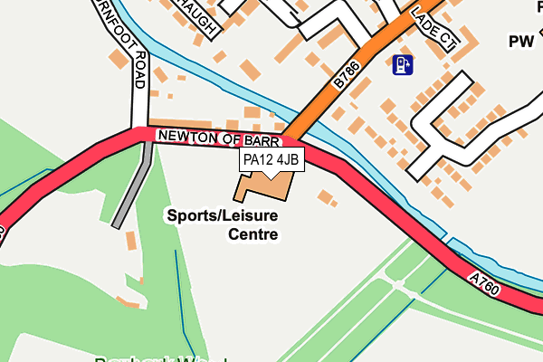 PA12 4JB map - OS OpenMap – Local (Ordnance Survey) PA12 4JB map - OS OpenMap – Local (Ordnance Survey)