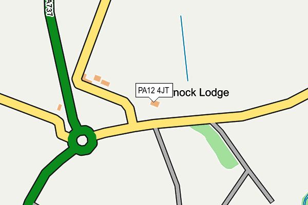 PA12 4JT map - OS OpenMap – Local (Ordnance Survey) PA12 4JT map - OS OpenMap – Local (Ordnance Survey)