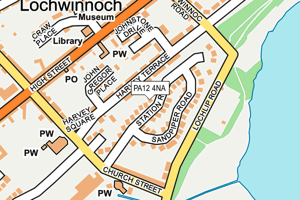 PA12 4NA map - OS OpenMap – Local (Ordnance Survey) PA12 4NA map - OS OpenMap – Local (Ordnance Survey)