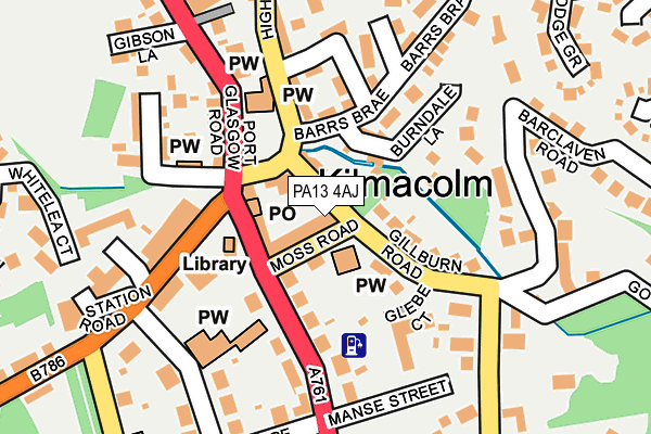 PA13 4AJ map - OS OpenMap – Local (Ordnance Survey) PA13 4AJ map - OS OpenMap – Local (Ordnance Survey)