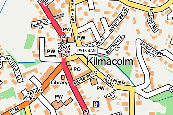PA13 4AN map - OS OpenMap – Local (Ordnance Survey) PA13 4AN map - OS OpenMap – Local (Ordnance Survey)
