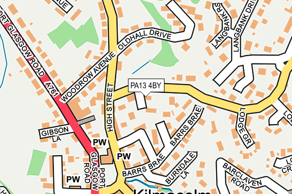 PA13 4BY map - OS OpenMap – Local (Ordnance Survey) PA13 4BY map - OS OpenMap – Local (Ordnance Survey)