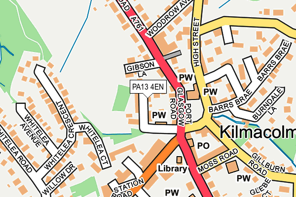 PA13 4EN map - OS OpenMap – Local (Ordnance Survey) PA13 4EN map - OS OpenMap – Local (Ordnance Survey)
