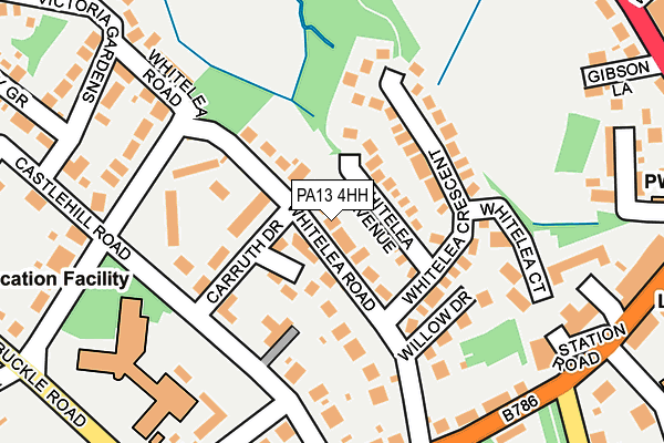 PA13 4HH map - OS OpenMap – Local (Ordnance Survey)
