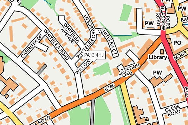 PA13 4HJ map - OS OpenMap – Local (Ordnance Survey) PA13 4HJ map - OS OpenMap – Local (Ordnance Survey)