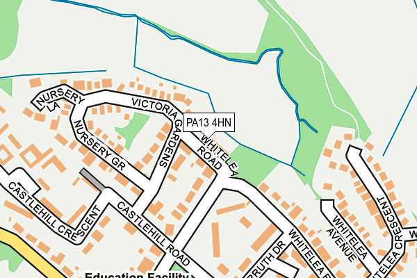 PA13 4HN map - OS OpenMap – Local (Ordnance Survey) PA13 4HN map - OS OpenMap – Local (Ordnance Survey)
