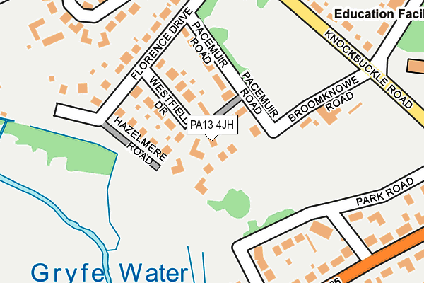 PA13 4JH map - OS OpenMap – Local (Ordnance Survey) PA13 4JH map - OS OpenMap – Local (Ordnance Survey)