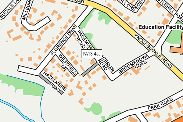 PA13 4JJ map - OS OpenMap – Local (Ordnance Survey) PA13 4JJ map - OS OpenMap – Local (Ordnance Survey)