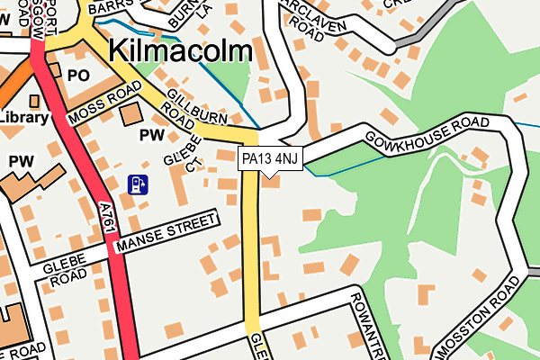 PA13 4NJ map - OS OpenMap – Local (Ordnance Survey) PA13 4NJ map - OS OpenMap – Local (Ordnance Survey)