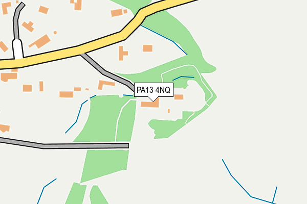 PA13 4NQ map - OS OpenMap – Local (Ordnance Survey) PA13 4NQ map - OS OpenMap – Local (Ordnance Survey)