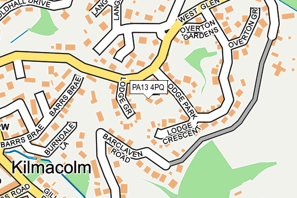 PA13 4PQ map - OS OpenMap – Local (Ordnance Survey) PA13 4PQ map - OS OpenMap – Local (Ordnance Survey)