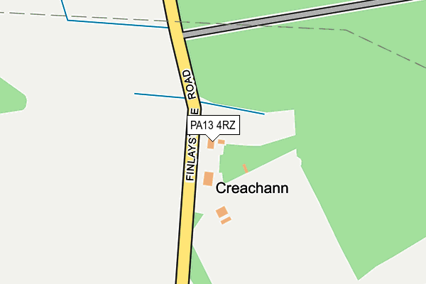 PA13 4RZ map - OS OpenMap – Local (Ordnance Survey) PA13 4RZ map - OS OpenMap – Local (Ordnance Survey)