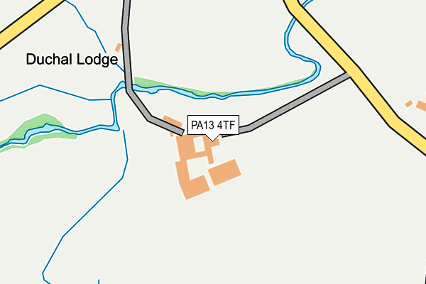 PA13 4TF map - OS OpenMap – Local (Ordnance Survey) PA13 4TF map - OS OpenMap – Local (Ordnance Survey)