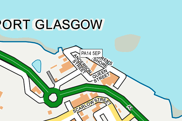 PA14 5EP map - OS OpenMap – Local (Ordnance Survey) PA14 5EP map - OS OpenMap – Local (Ordnance Survey)