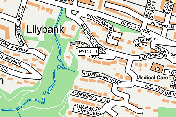 PA14 5LJ map - OS OpenMap – Local (Ordnance Survey) PA14 5LJ map - OS OpenMap – Local (Ordnance Survey)