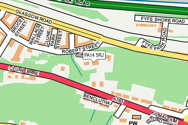 PA14 5RJ map - OS OpenMap – Local (Ordnance Survey) PA14 5RJ map - OS OpenMap – Local (Ordnance Survey)