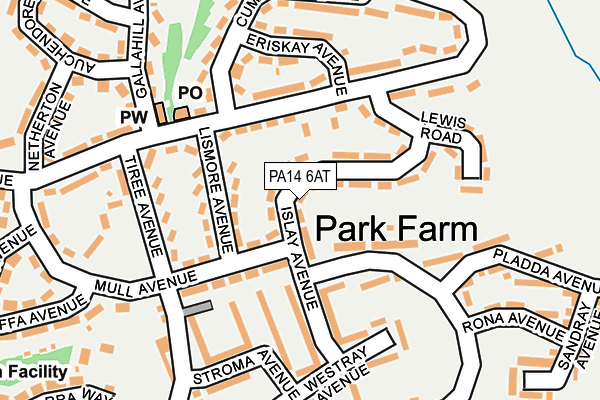 PA14 6AT map - OS OpenMap – Local (Ordnance Survey) PA14 6AT map - OS OpenMap – Local (Ordnance Survey)