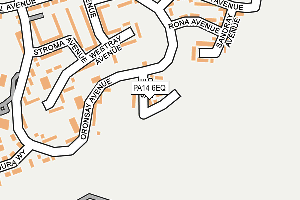 PA14 6EQ map - OS OpenMap – Local (Ordnance Survey) PA14 6EQ map - OS OpenMap – Local (Ordnance Survey)