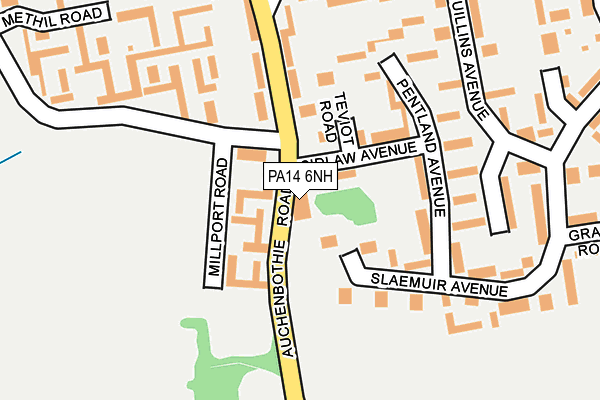 PA14 6NH map - OS OpenMap – Local (Ordnance Survey)