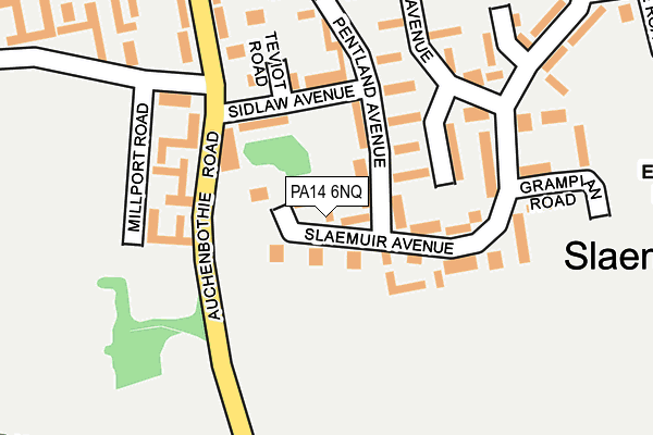PA14 6NQ map - OS OpenMap – Local (Ordnance Survey) PA14 6NQ map - OS OpenMap – Local (Ordnance Survey)