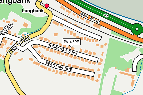 PA14 6PE map - OS OpenMap – Local (Ordnance Survey) PA14 6PE map - OS OpenMap – Local (Ordnance Survey)