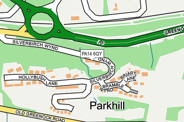PA14 6QY map - OS OpenMap – Local (Ordnance Survey) PA14 6QY map - OS OpenMap – Local (Ordnance Survey)