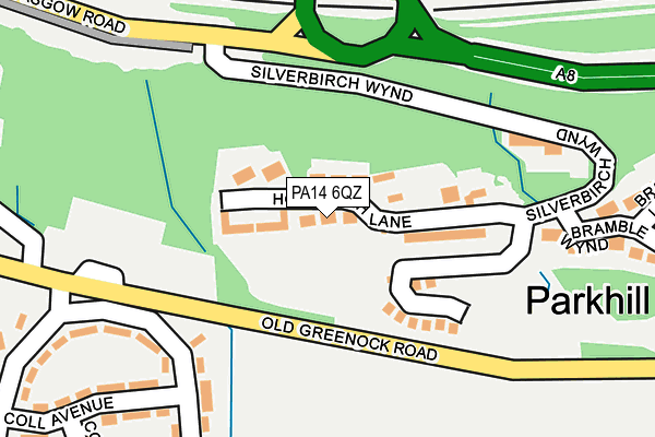 PA14 6QZ map - OS OpenMap – Local (Ordnance Survey) PA14 6QZ map - OS OpenMap – Local (Ordnance Survey)