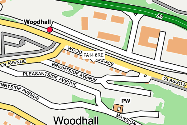 PA14 6RE map - OS OpenMap – Local (Ordnance Survey) PA14 6RE map - OS OpenMap – Local (Ordnance Survey)
