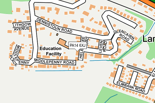 PA14 6XJ map - OS OpenMap – Local (Ordnance Survey) PA14 6XJ map - OS OpenMap – Local (Ordnance Survey)
