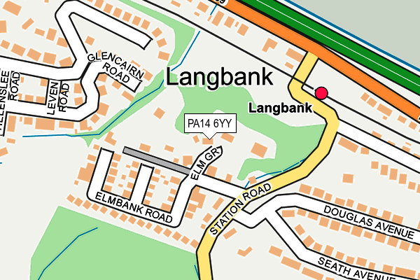 PA14 6YY map - OS OpenMap – Local (Ordnance Survey) PA14 6YY map - OS OpenMap – Local (Ordnance Survey)