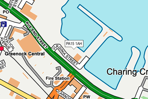 PA15 1AH map - OS OpenMap – Local (Ordnance Survey) PA15 1AH map - OS OpenMap – Local (Ordnance Survey)