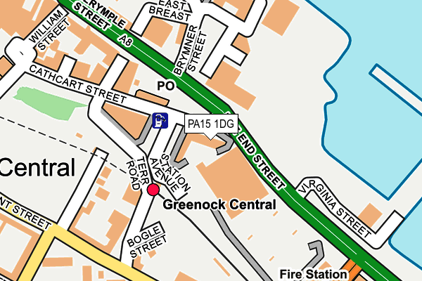 PA15 1DG map - OS OpenMap – Local (Ordnance Survey) PA15 1DG map - OS OpenMap – Local (Ordnance Survey)