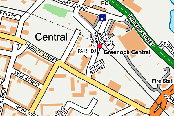 PA15 1DJ map - OS OpenMap – Local (Ordnance Survey) PA15 1DJ map - OS OpenMap – Local (Ordnance Survey)