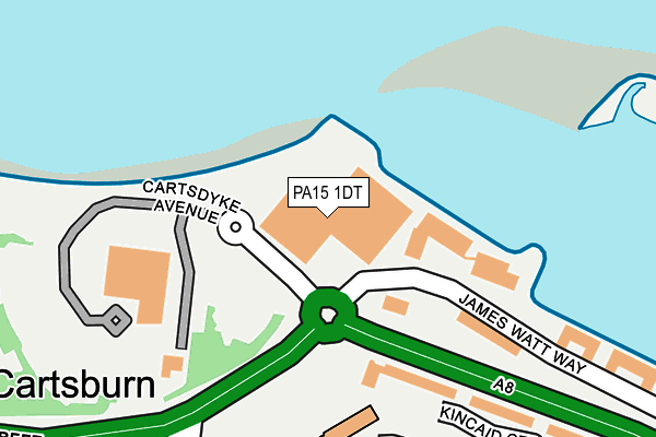 PA15 1DT map - OS OpenMap – Local (Ordnance Survey) PA15 1DT map - OS OpenMap – Local (Ordnance Survey)
