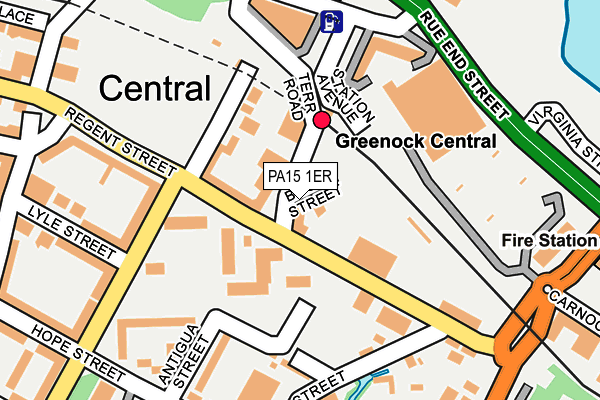 PA15 1ER map - OS OpenMap – Local (Ordnance Survey) PA15 1ER map - OS OpenMap – Local (Ordnance Survey)