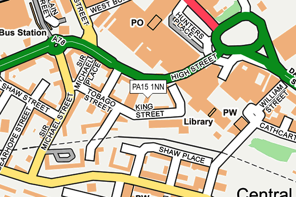 PA15 1NN map - OS OpenMap – Local (Ordnance Survey) PA15 1NN map - OS OpenMap – Local (Ordnance Survey)