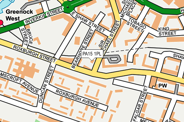 PA15 1PL map - OS OpenMap – Local (Ordnance Survey) PA15 1PL map - OS OpenMap – Local (Ordnance Survey)