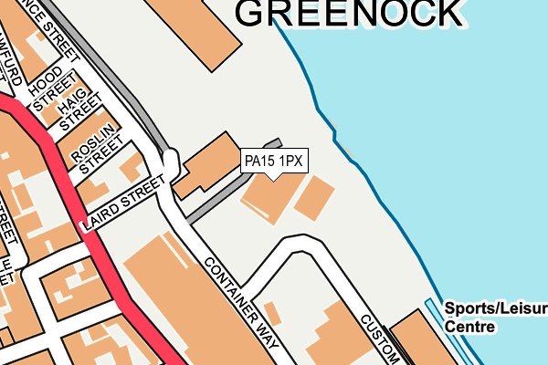 PA15 1PX map - OS OpenMap – Local (Ordnance Survey) PA15 1PX map - OS OpenMap – Local (Ordnance Survey)