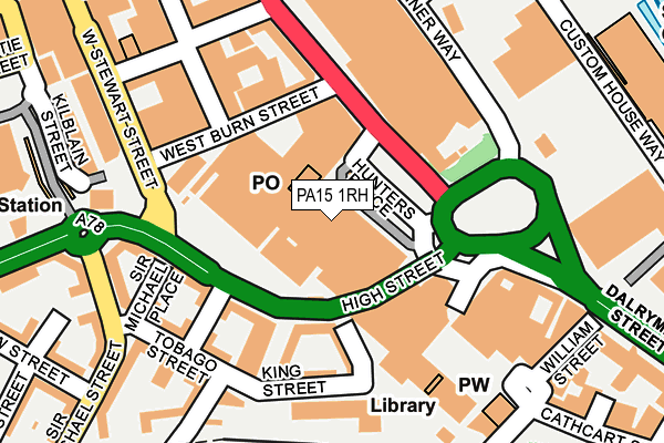 PA15 1RH map - OS OpenMap – Local (Ordnance Survey) PA15 1RH map - OS OpenMap – Local (Ordnance Survey)