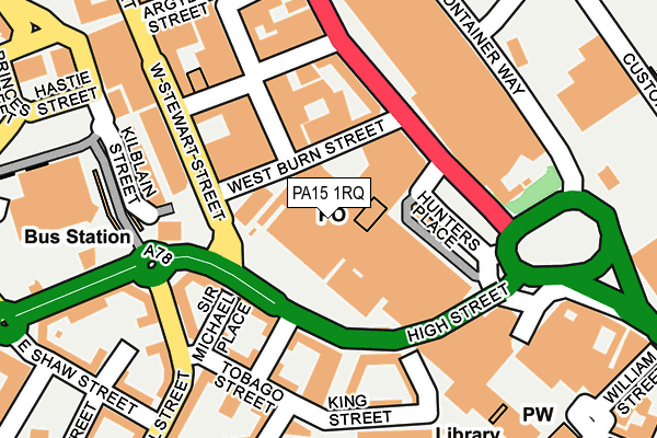PA15 1RQ map - OS OpenMap – Local (Ordnance Survey)