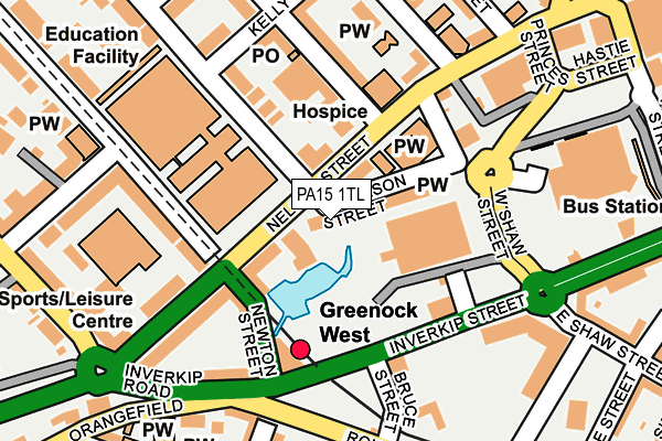 PA15 1TL map - OS OpenMap – Local (Ordnance Survey) PA15 1TL map - OS OpenMap – Local (Ordnance Survey)