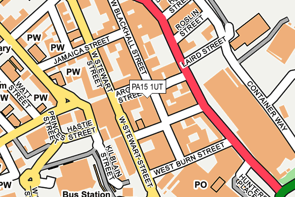 PA15 1UT map - OS OpenMap – Local (Ordnance Survey) PA15 1UT map - OS OpenMap – Local (Ordnance Survey)