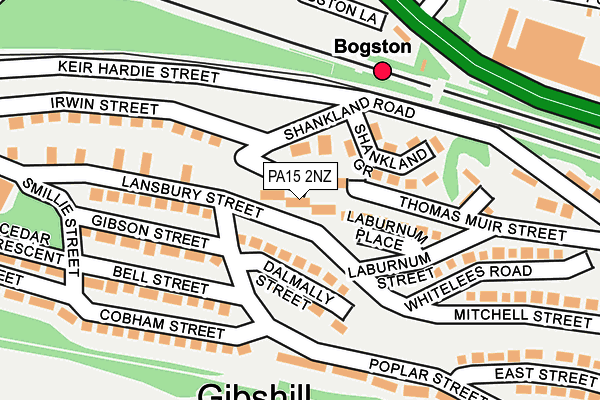 PA15 2NZ map - OS OpenMap – Local (Ordnance Survey) PA15 2NZ map - OS OpenMap – Local (Ordnance Survey)