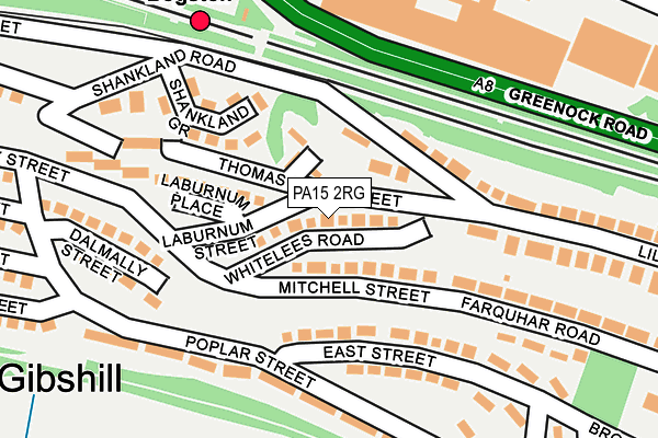 PA15 2RG map - OS OpenMap – Local (Ordnance Survey) PA15 2RG map - OS OpenMap – Local (Ordnance Survey)