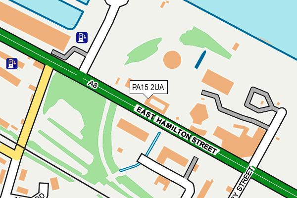 PA15 2UA map - OS OpenMap – Local (Ordnance Survey) PA15 2UA map - OS OpenMap – Local (Ordnance Survey)