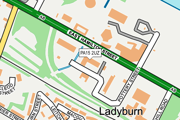 PA15 2UZ map - OS OpenMap – Local (Ordnance Survey) PA15 2UZ map - OS OpenMap – Local (Ordnance Survey)