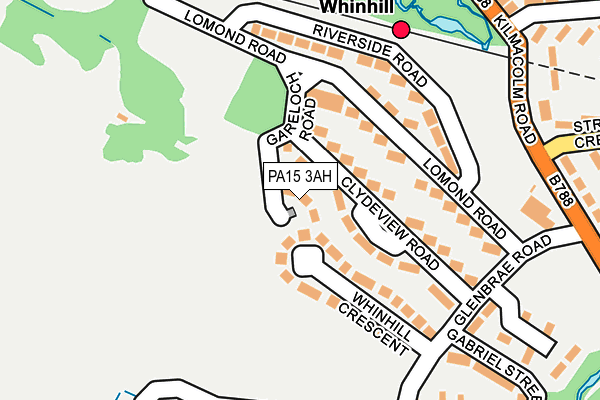 PA15 3AH map - OS OpenMap – Local (Ordnance Survey) PA15 3AH map - OS OpenMap – Local (Ordnance Survey)