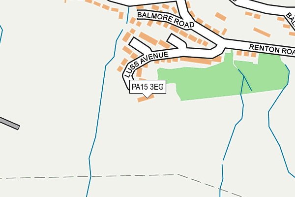 PA15 3EG map - OS OpenMap – Local (Ordnance Survey) PA15 3EG map - OS OpenMap – Local (Ordnance Survey)