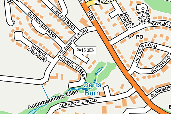 PA15 3EN map - OS OpenMap – Local (Ordnance Survey) PA15 3EN map - OS OpenMap – Local (Ordnance Survey)